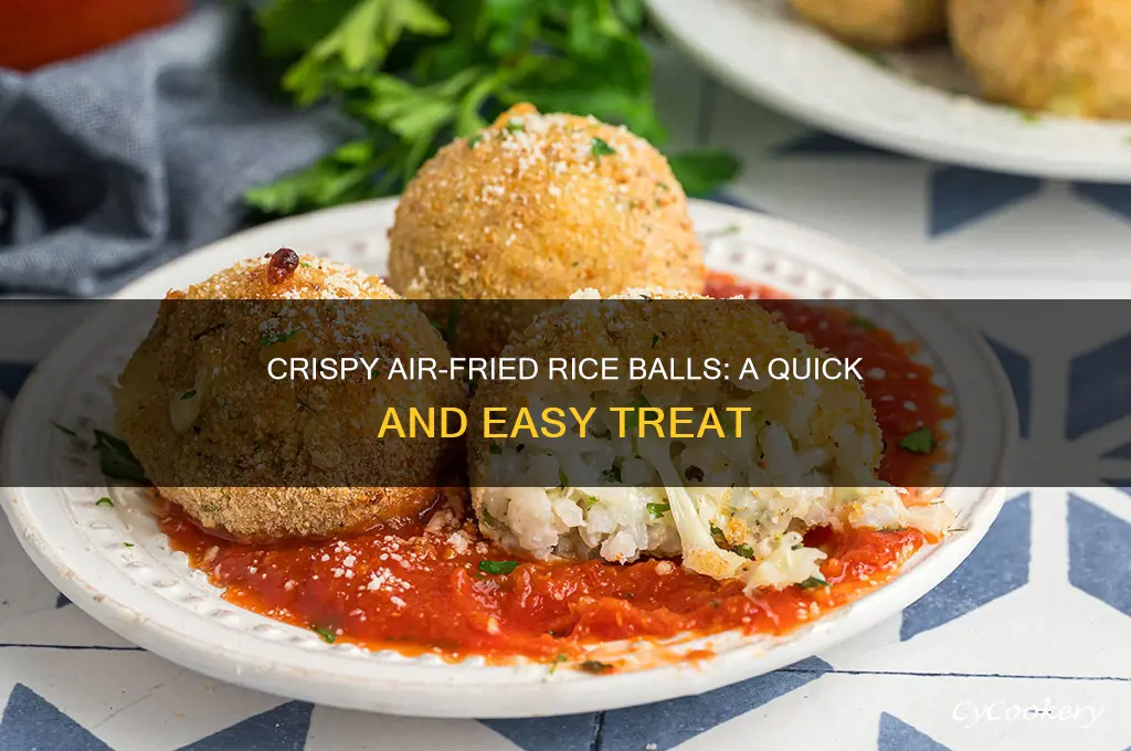 can you cook rice balls in an air fryer