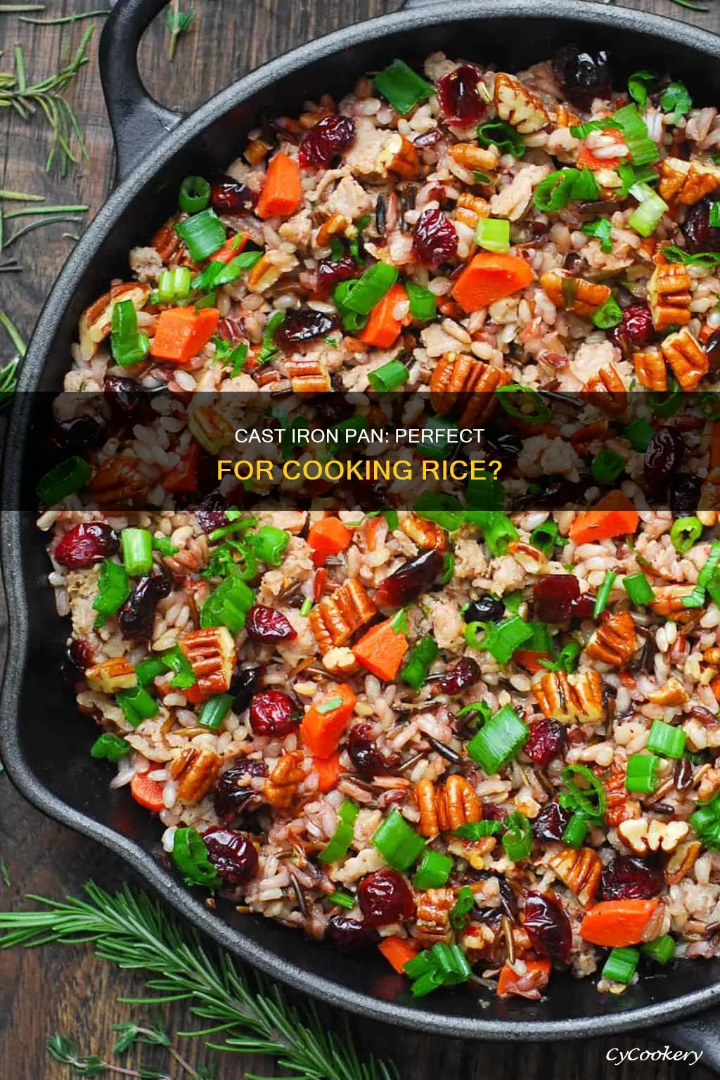 can you cook rice in a cast iron pan