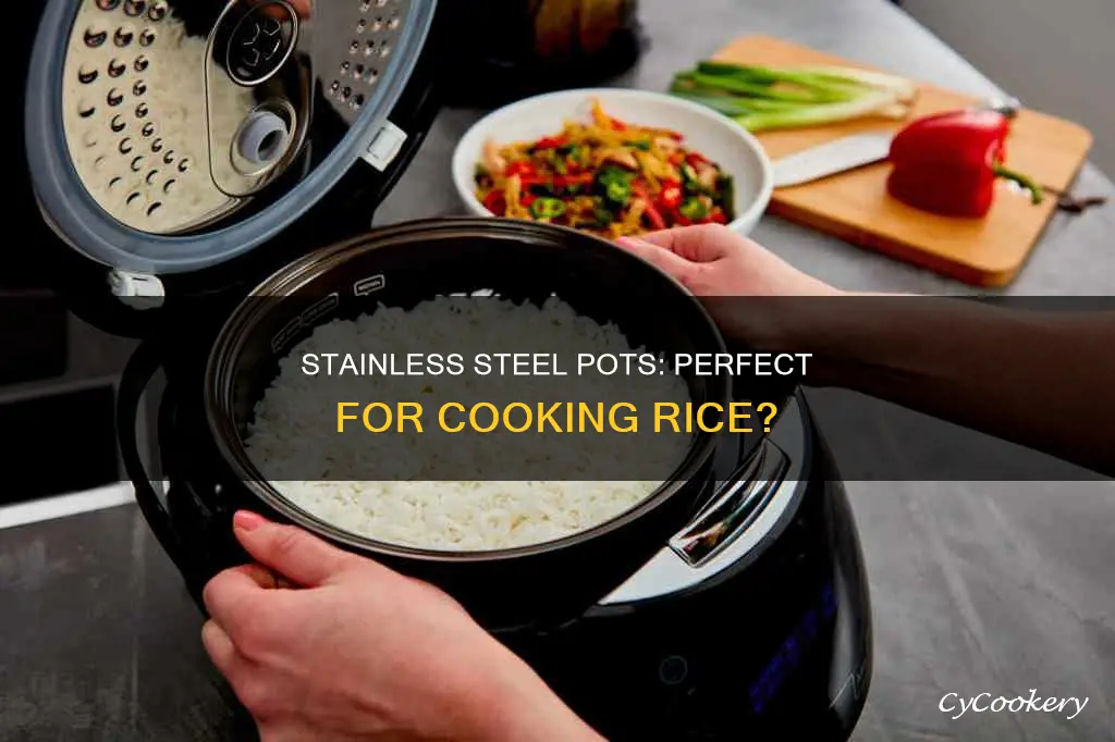 can you cook rice in stainless steel pot