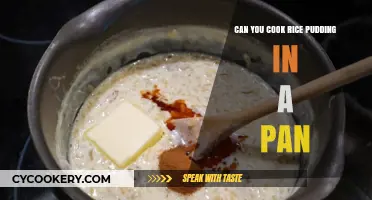 Rice Pudding: Pan-Cooking for a Creamy Delight