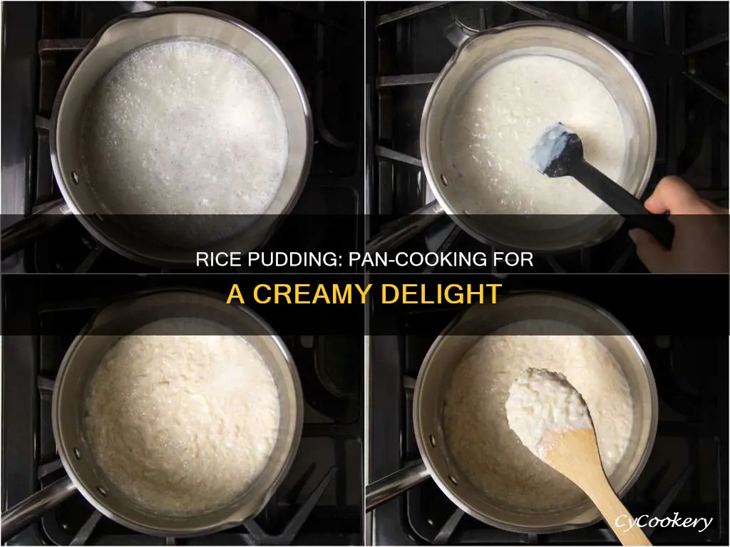 can you cook rice pudding in a pan