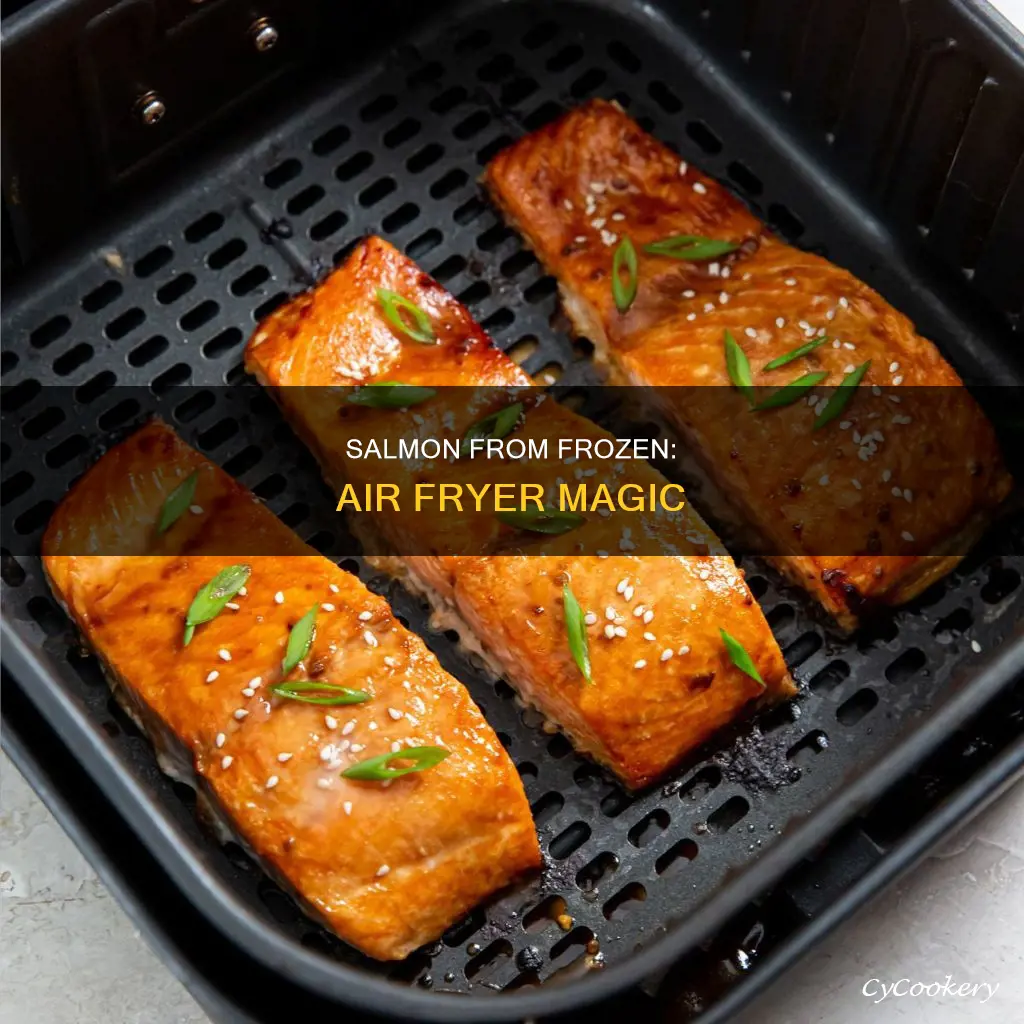 can you cook salmon from frozen air fryer