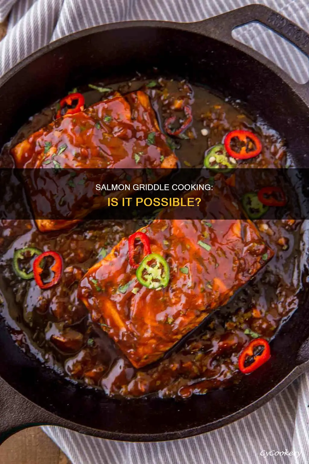 can you cook salmon in a griddle pan