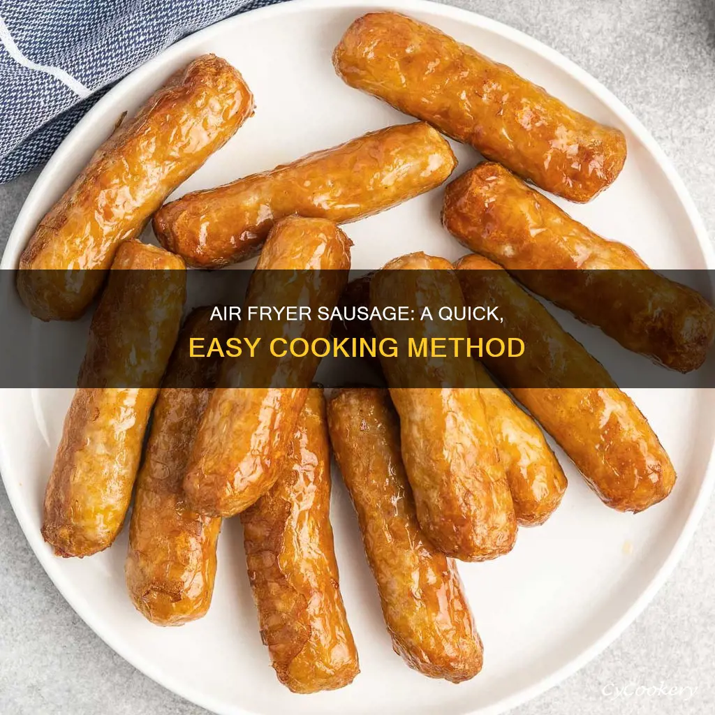 can you cook sausages in an air fryer oven