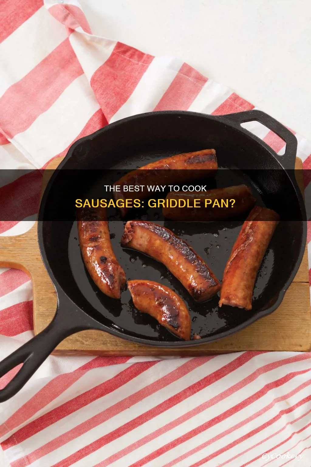 can you cook sausages on a griddle pan