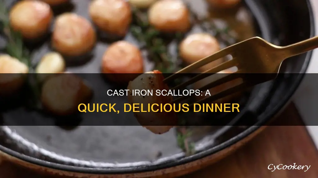 can you cook scallops in a cast iron pan