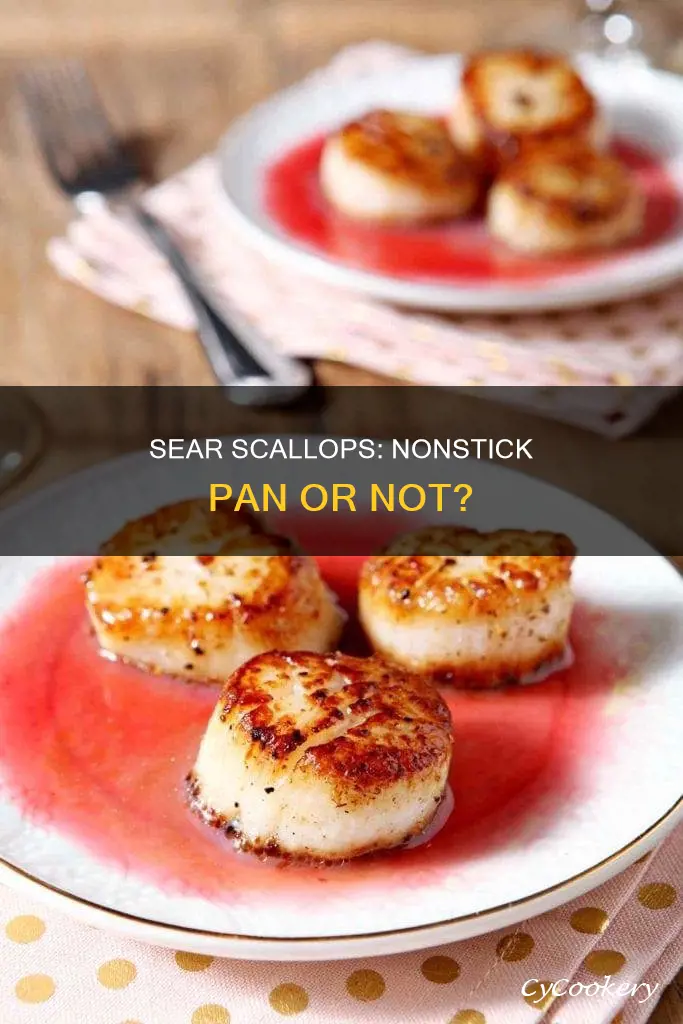 can you cook scallops in a nonstick pan