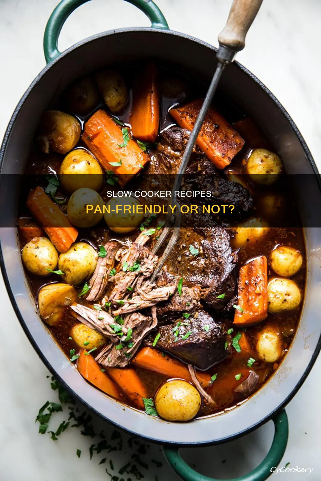 can you cook slow cooker recipes in a pan
