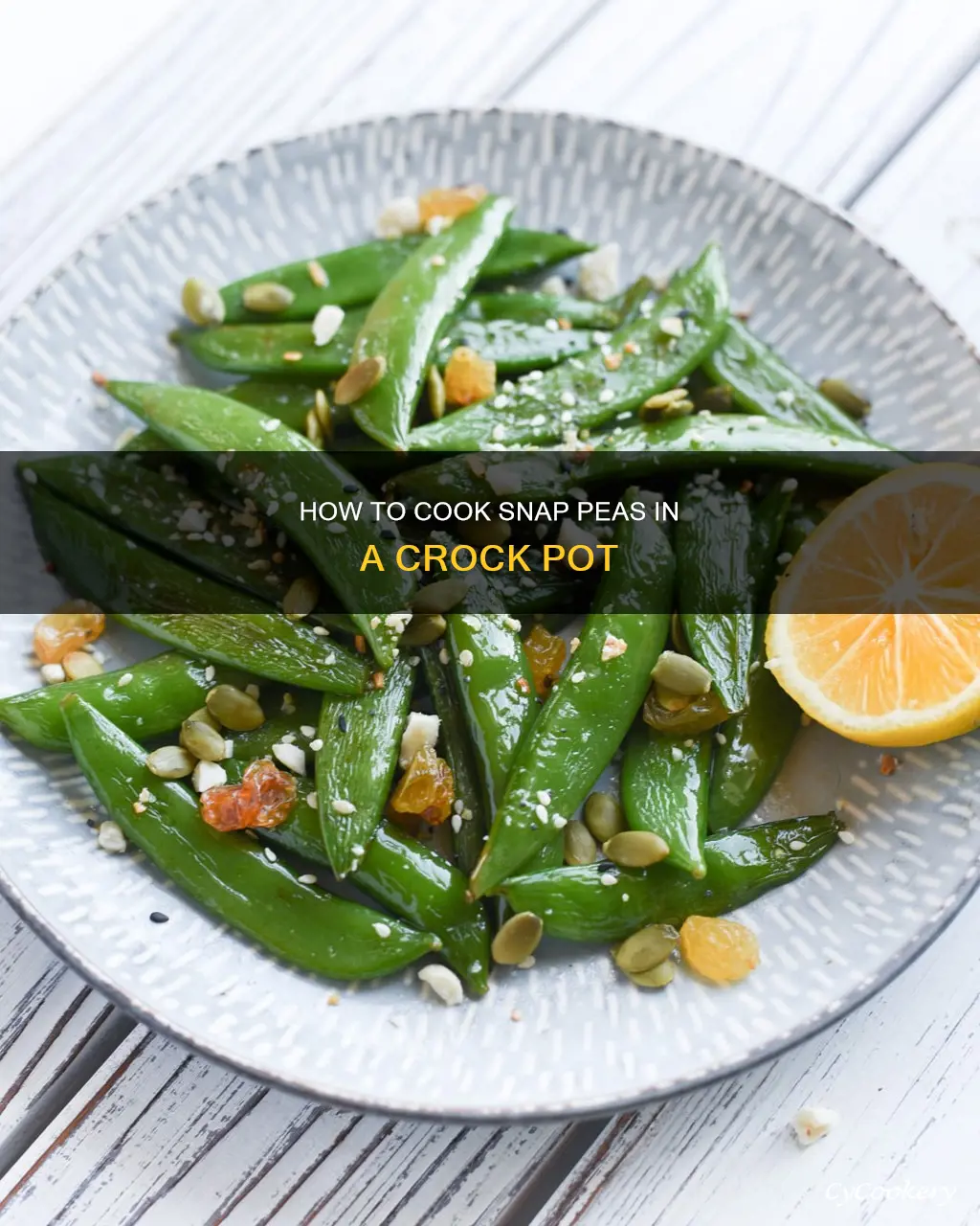 can you cook snap peas in a crock pot