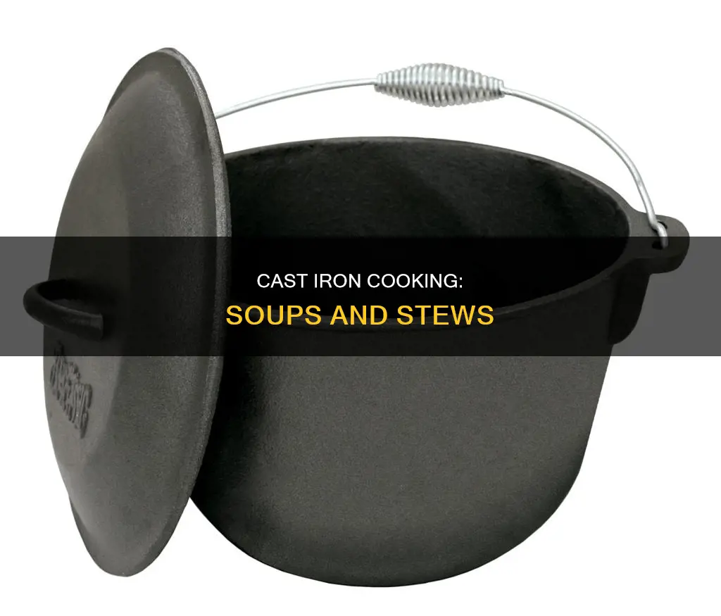 can you cook soup in a cast iron pot