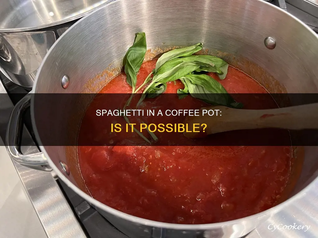 can you cook spaghetti in a coffee pot