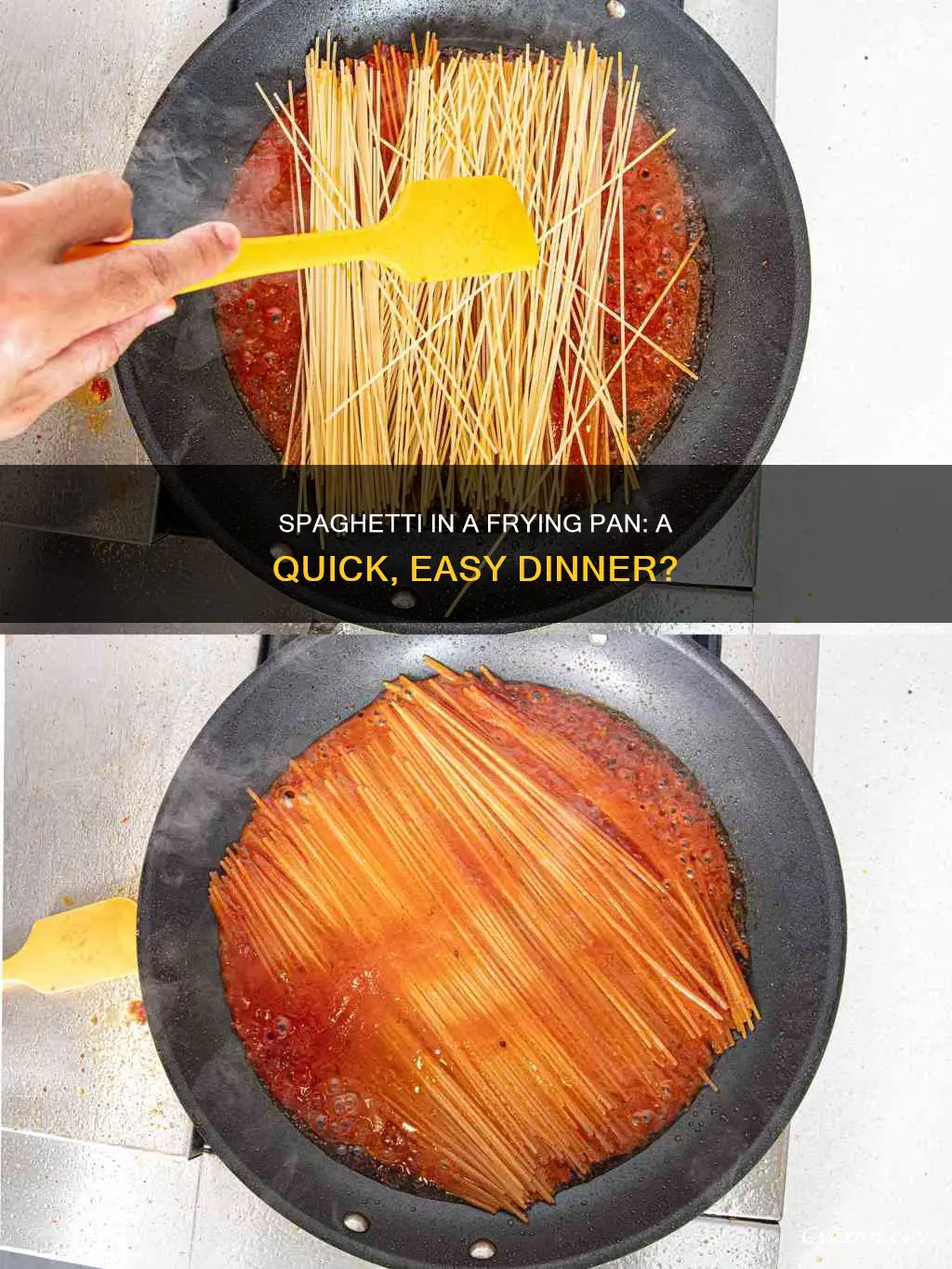 can you cook spaghetti in a frying pan