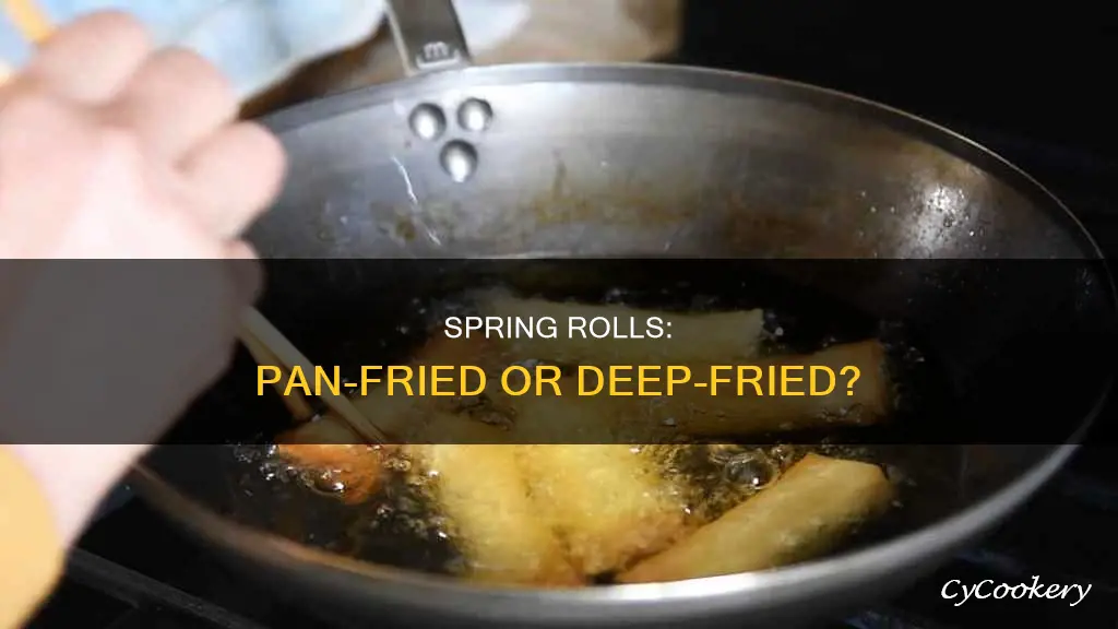 can you cook spring rolls in a pan