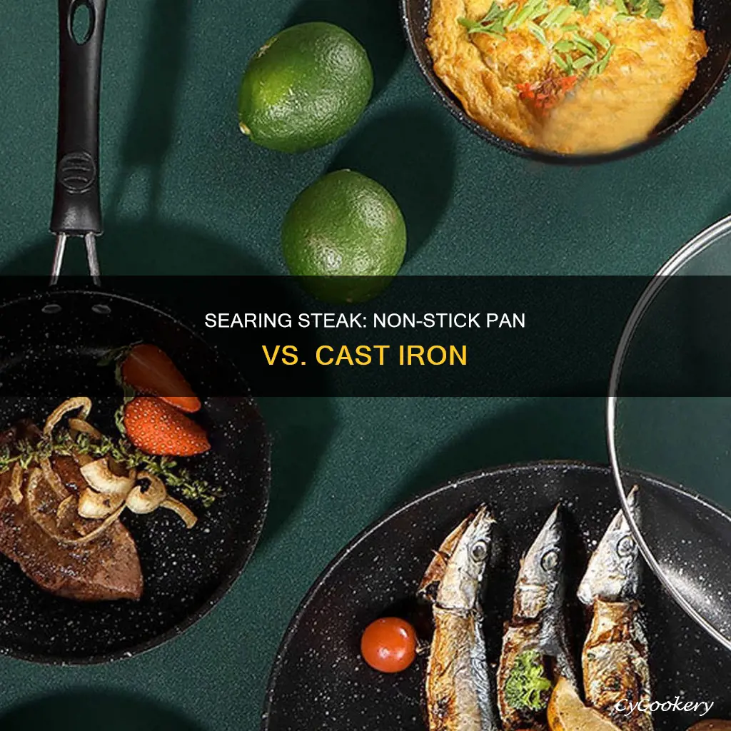 can you cook steak in a non stick pan