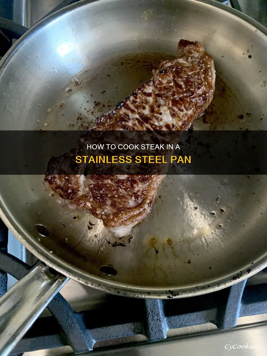 can you cook steak in stainless steel pan
