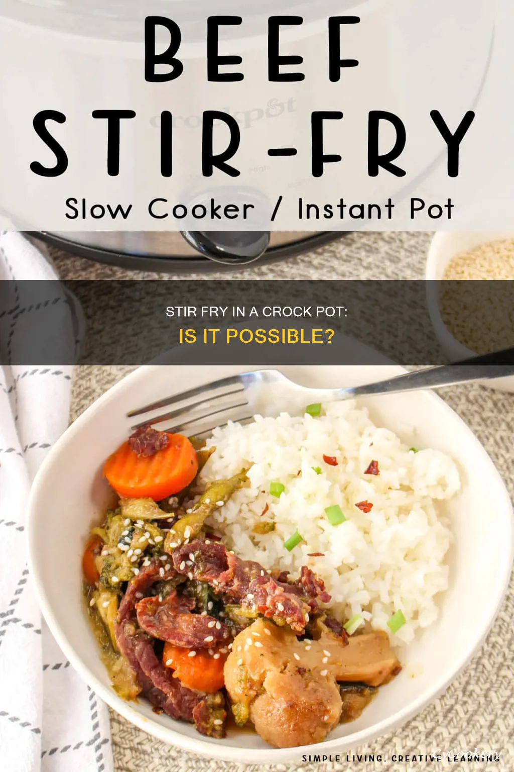 can you cook stir fry in a crock pot