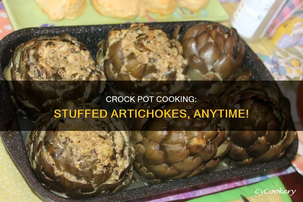 can you cook stuffed artachokes in a crock pot