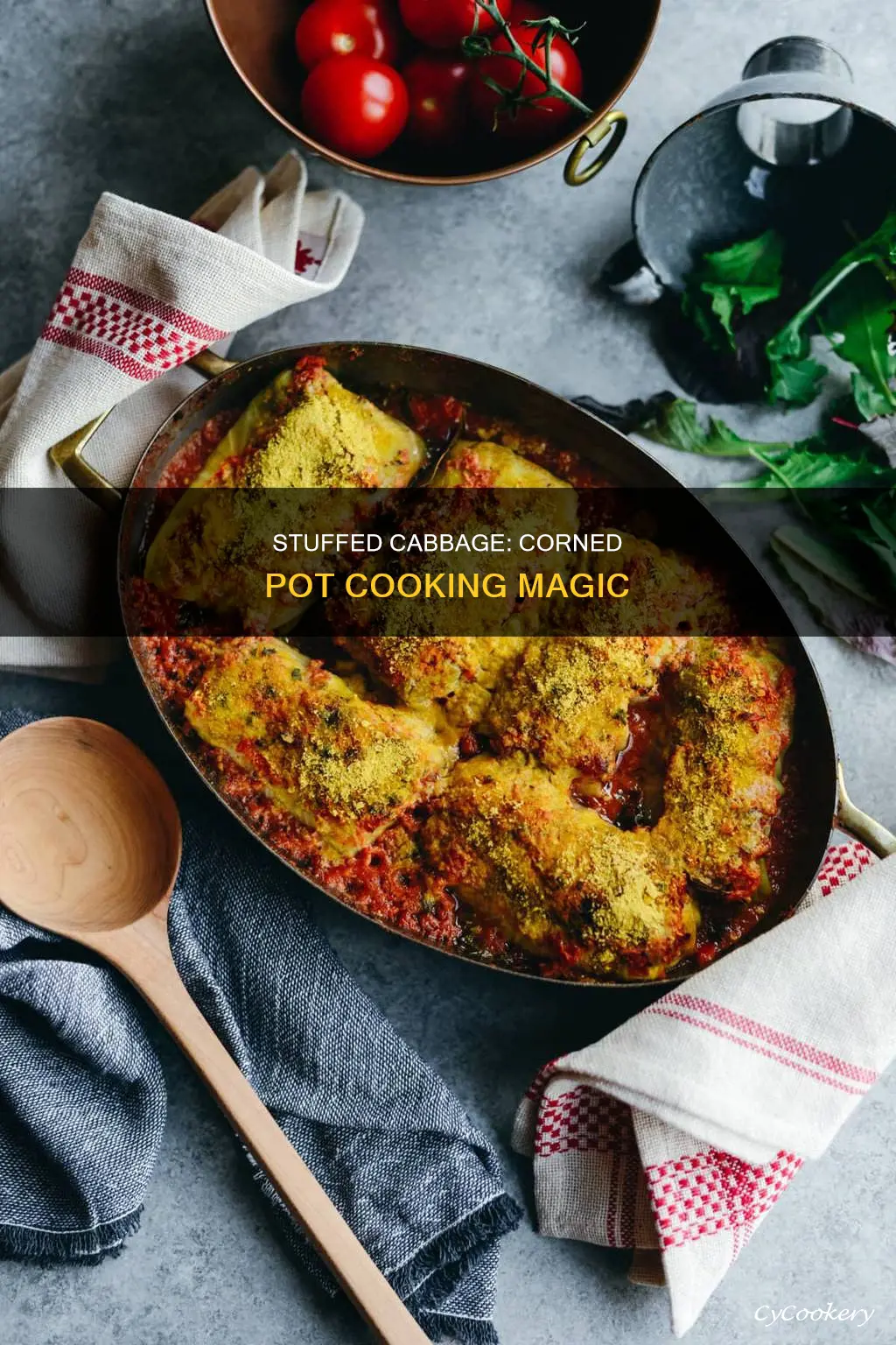 can you cook stuffed cabbage in corned lidded pot