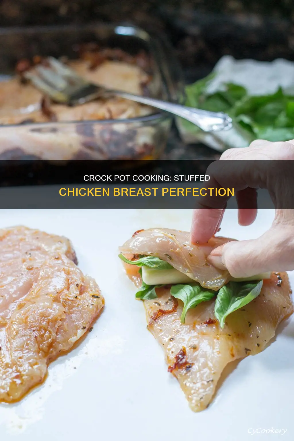 can you cook stuffed chicken breast in a crock pot