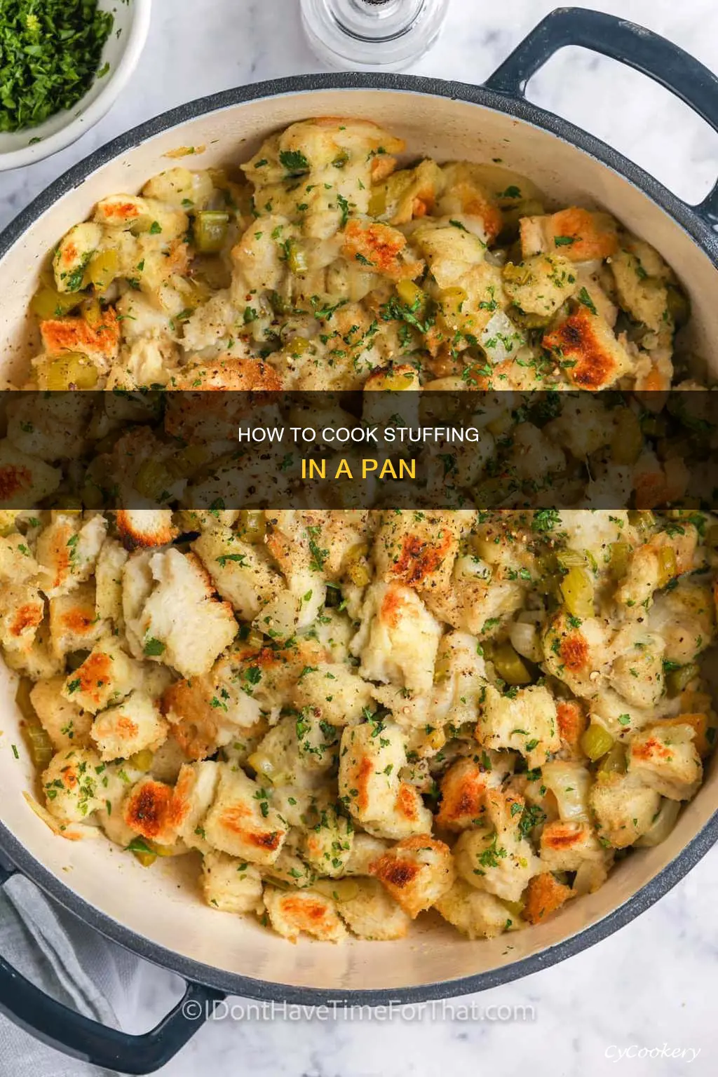 can you cook stuffing by pan