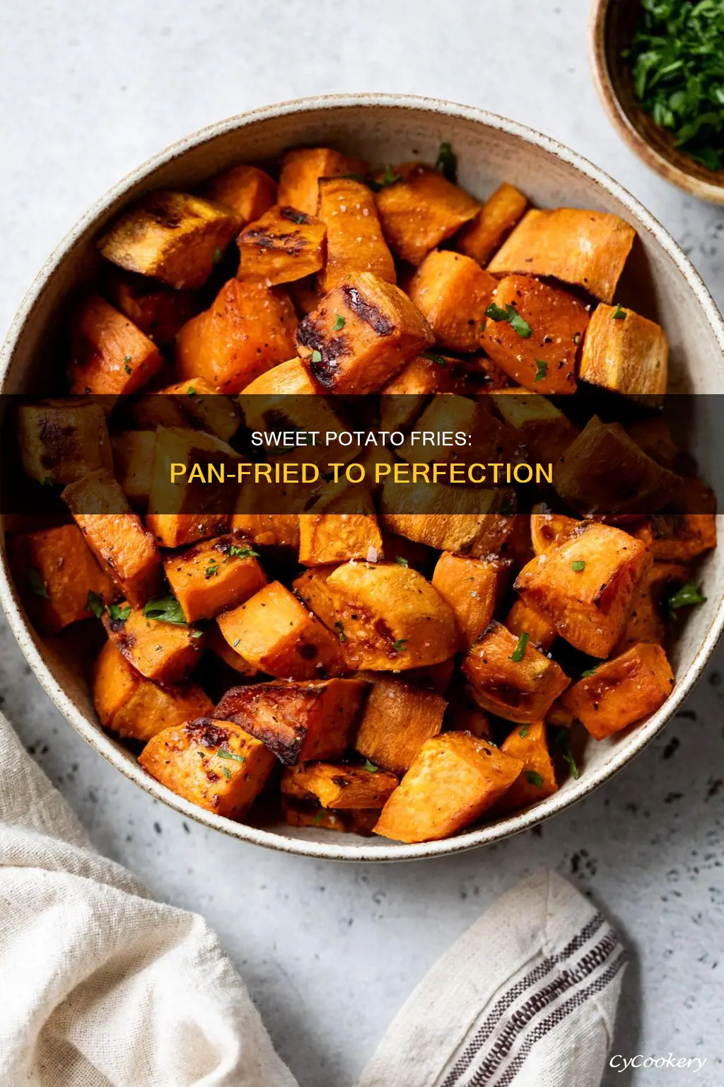 can you cook sweet potato fries in a pan