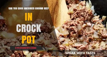 Crock Pot Cooking: Uncooked Ground Beef