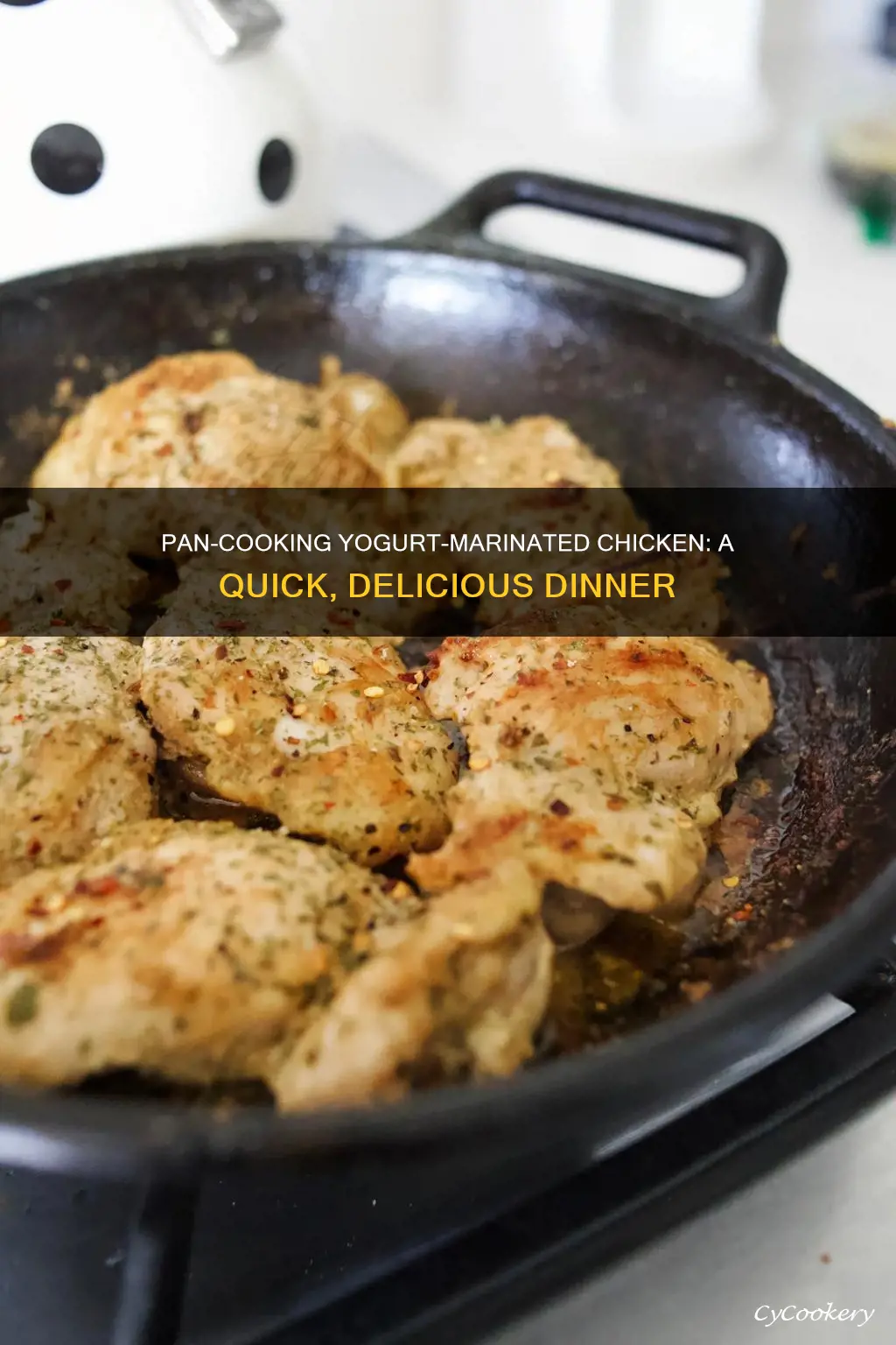 can you cook yogurt marinated chicken in a pan