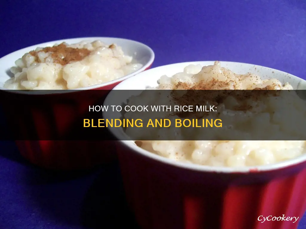 can you cook your rice milk after blending it