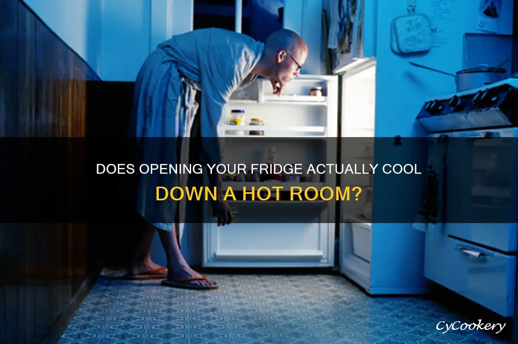 can you cool a room by opening the refrigerator