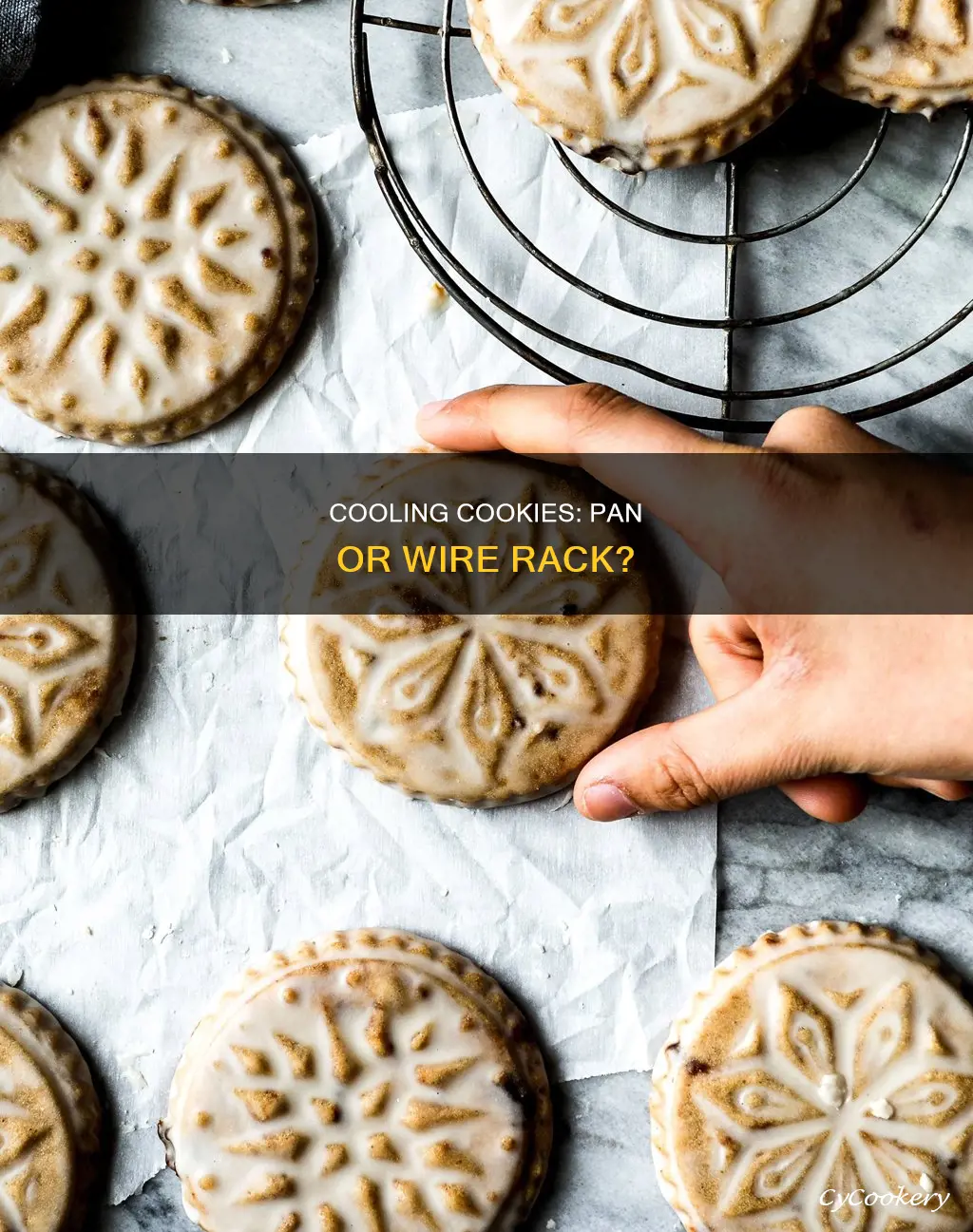 can you cool cookies on pan