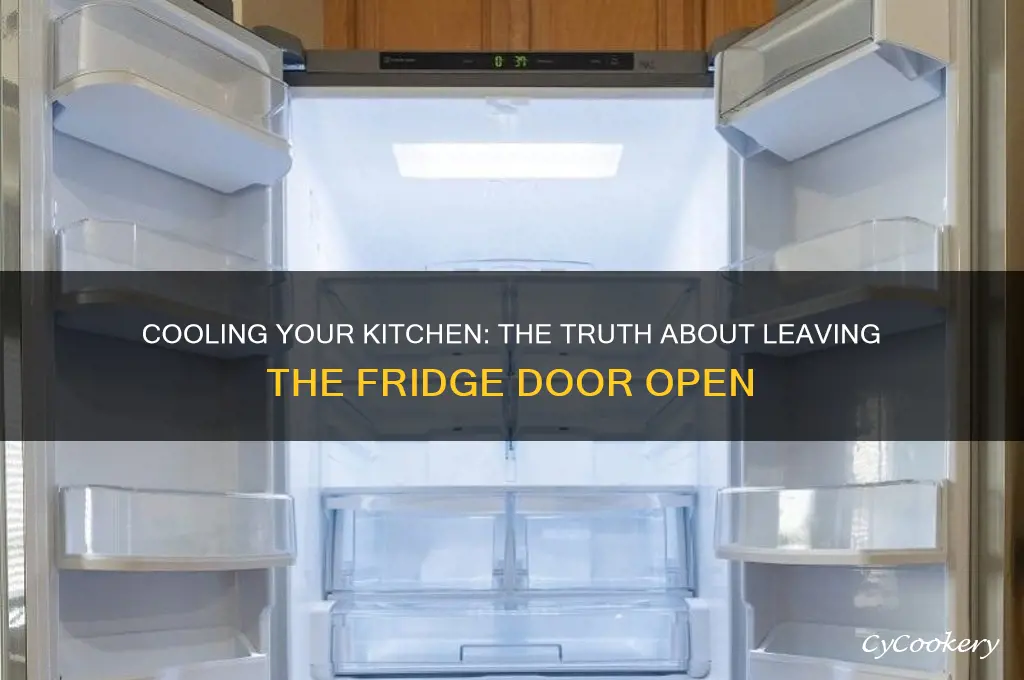 can you cool kitchen leaving refrigerator door open