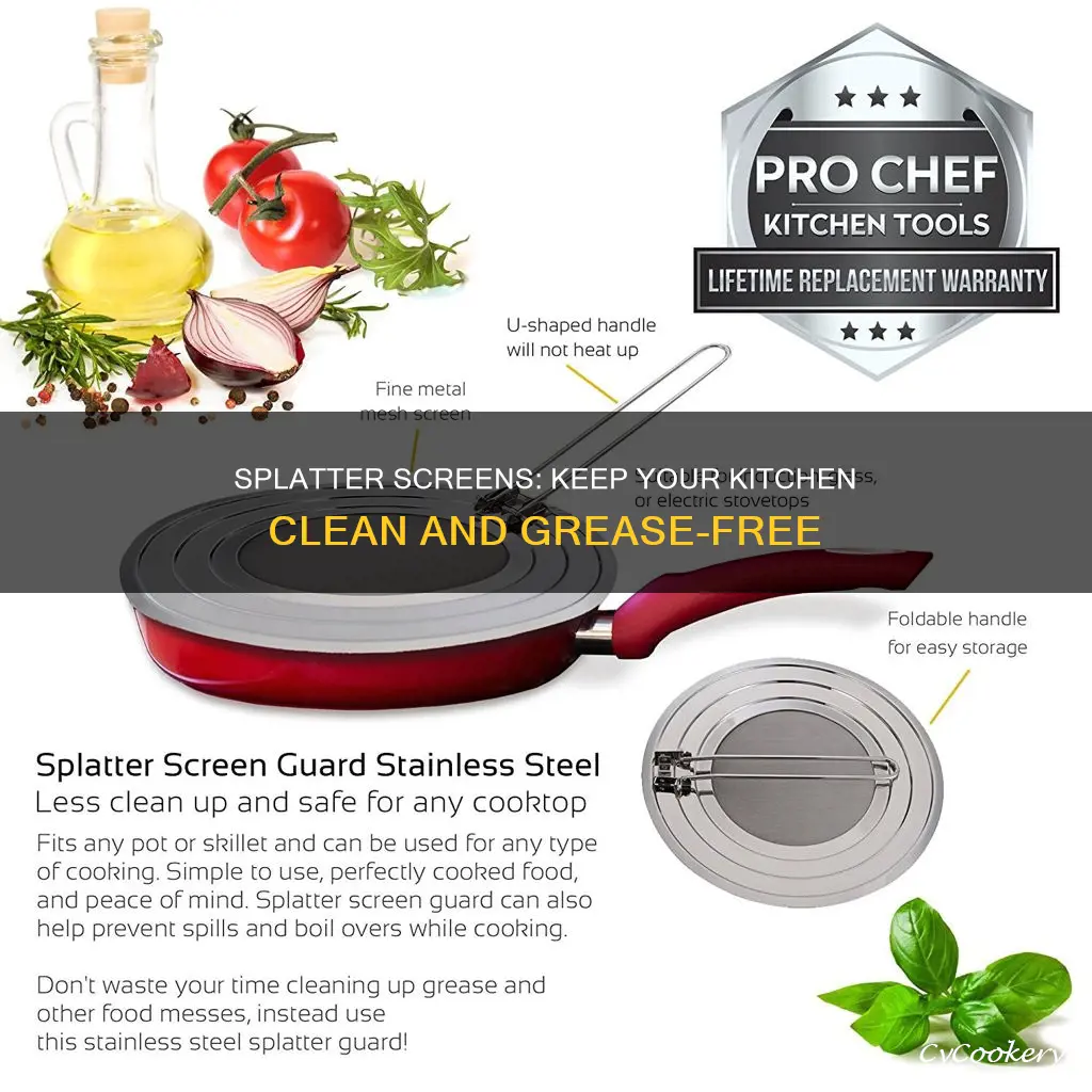 can you cover a pan wth a splatter screen