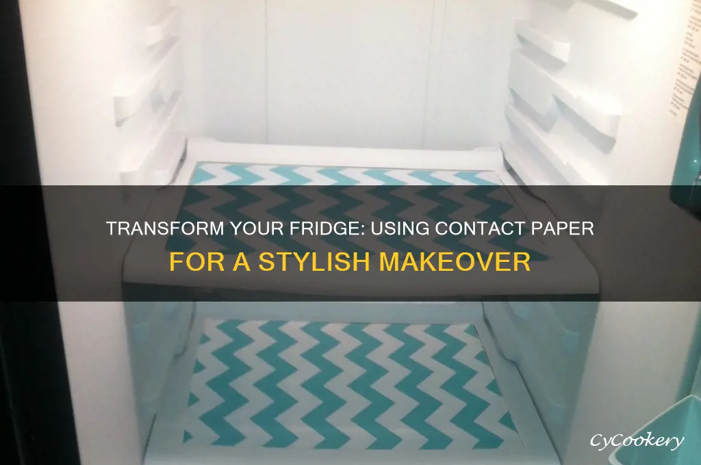 can you cover a refrigerator with contact paper