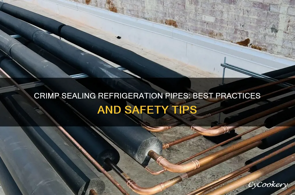 can you crimp seal a refrigeration pipe