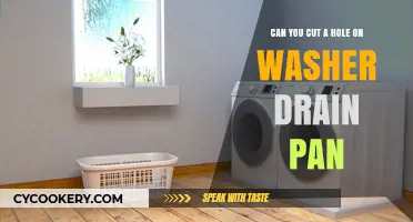How to Cut a Hole in Your Washer Drain Pan