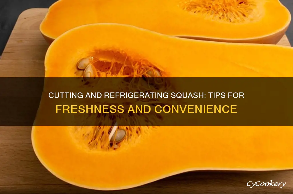 can you cut and refrigerate squash