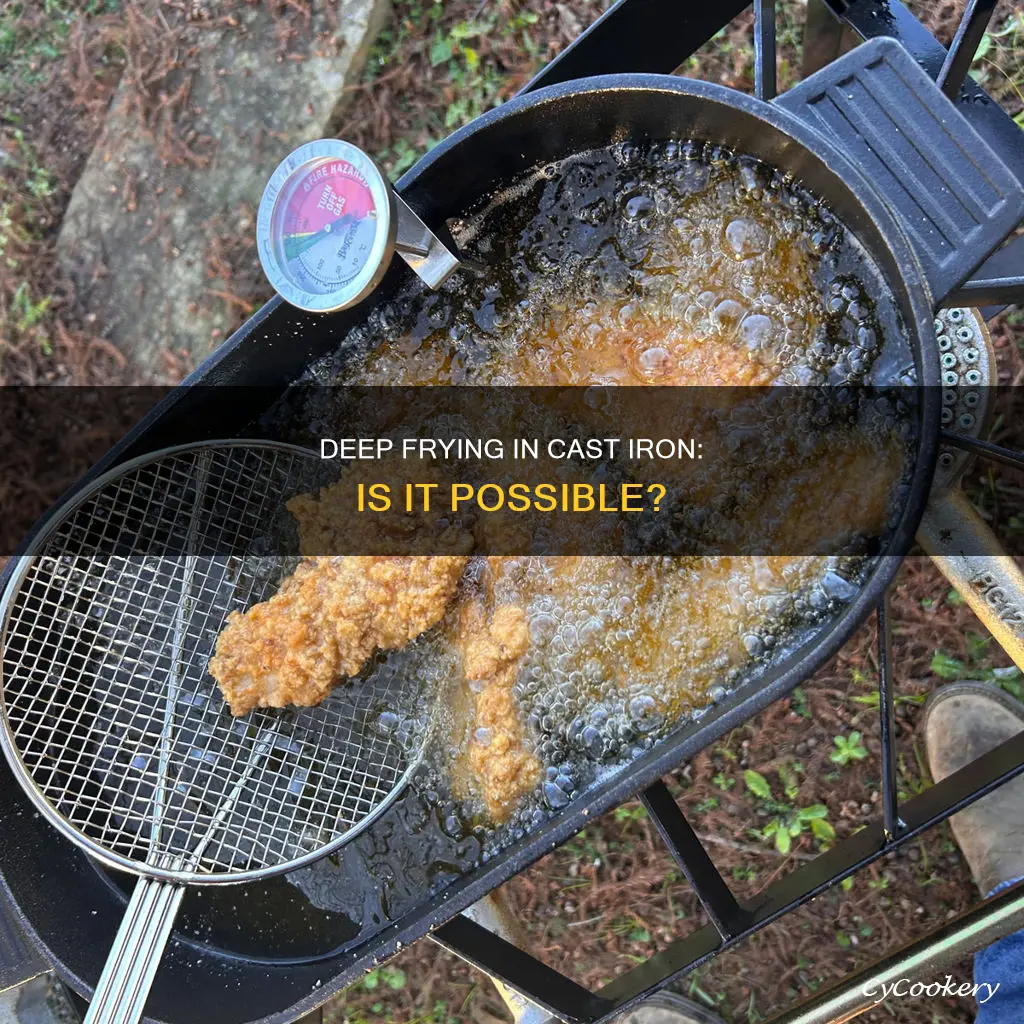 can you deep fry in a cast iron pan