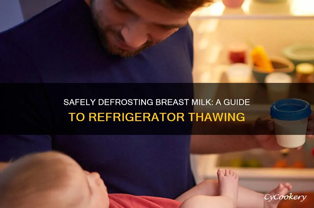 can you defrost breast milk in the refrigerator