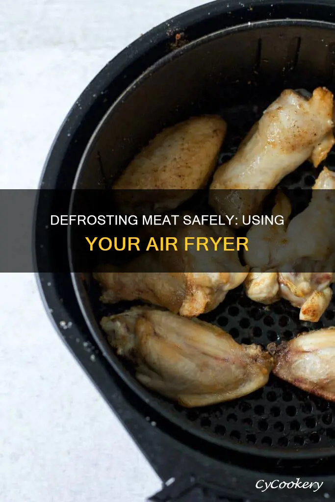 can you defrost meat in an air fryer