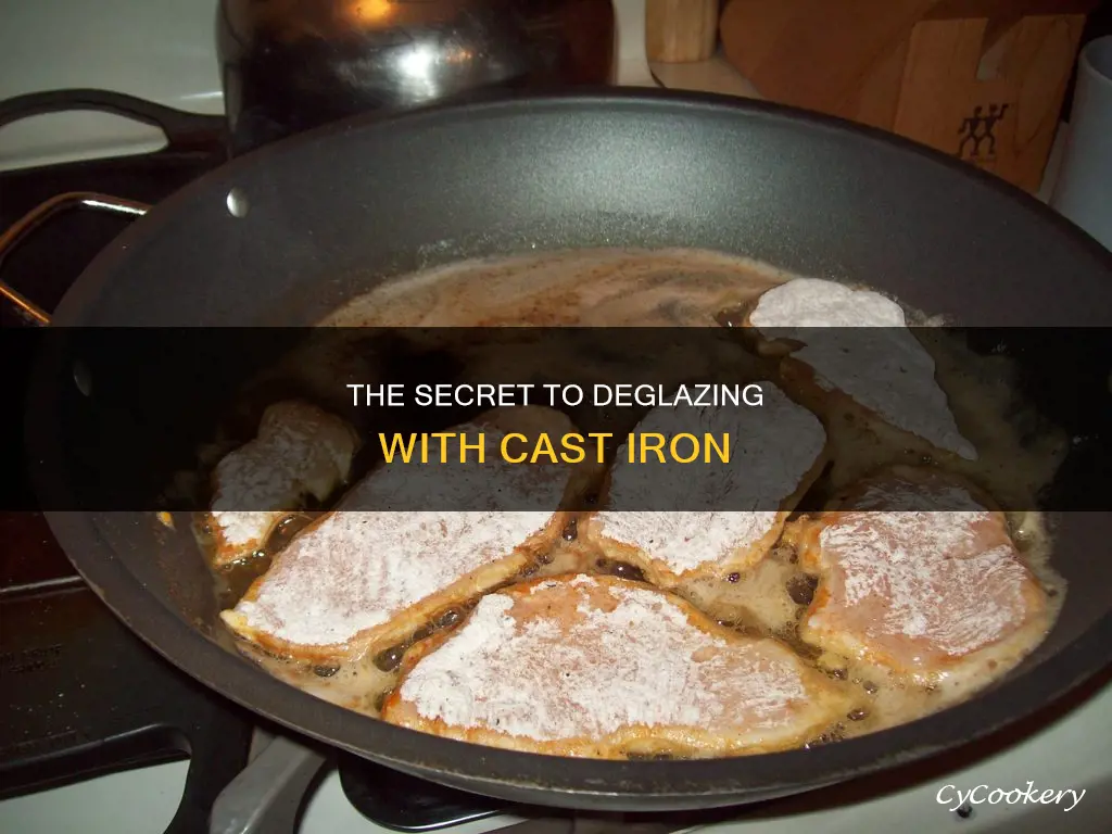 can you deglaze in a cast iron pan