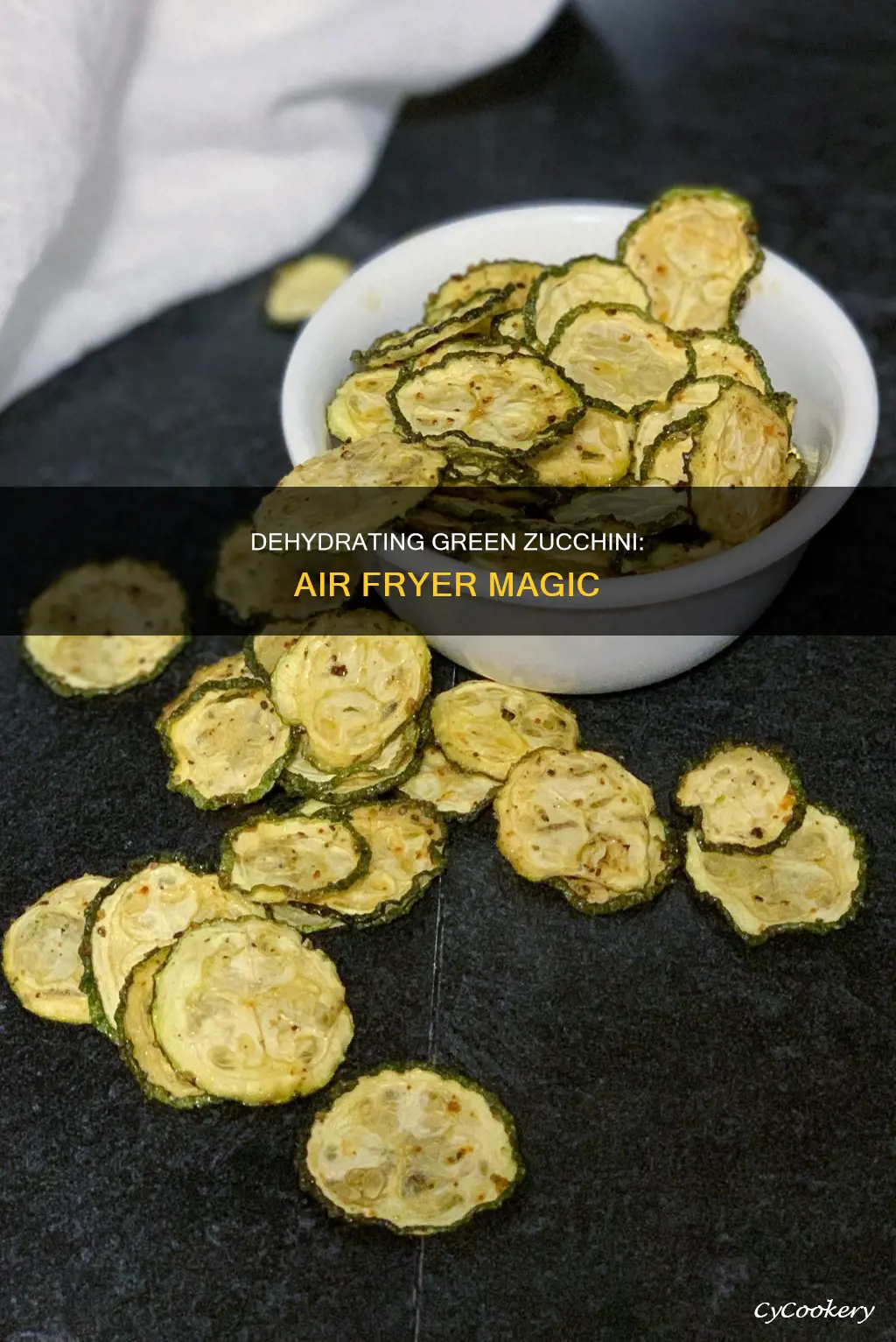 can you dehydrate green zucchini in a air fryer