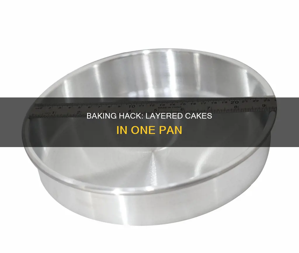 can you do cakes in layers on the same pan