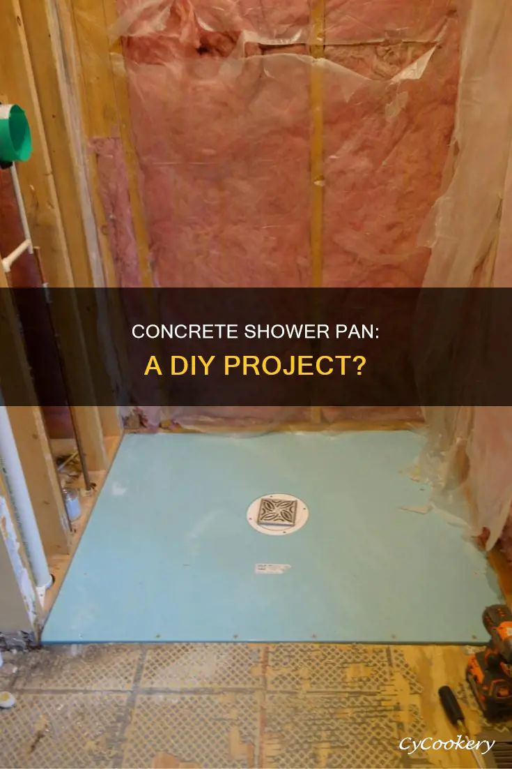 can you do concrete for shower pan