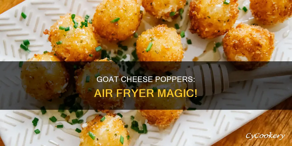 can you do goat cheese poppers in an air fryer