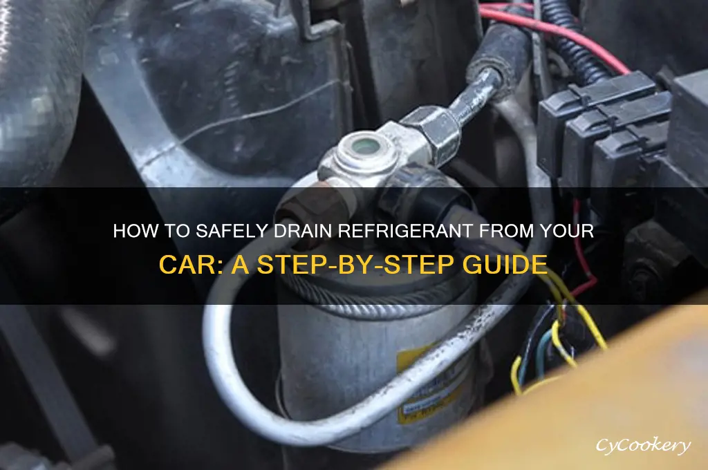 can you drain refrigerant from a car