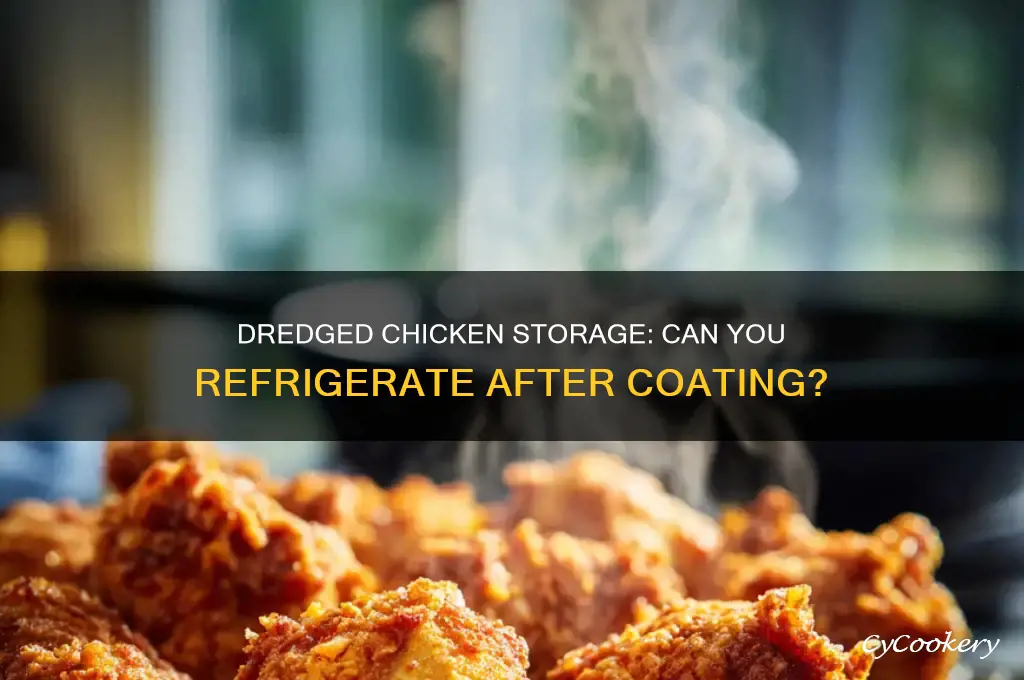 can you dredge chicken then refrigerate it
