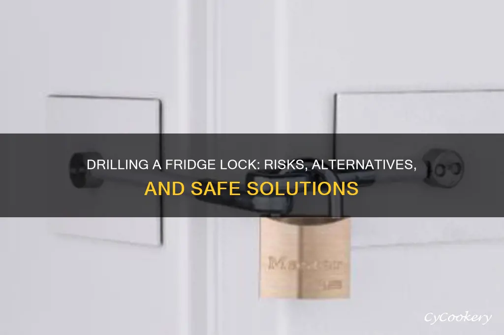 can you drill a lock on a refrigerator