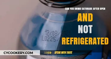 Is It Safe to Drink Unrefrigerated Gatorade After Opening?