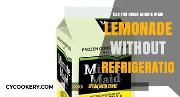 Can Minute Maid Lemonade Be Safely Consumed Without Refrigeration?