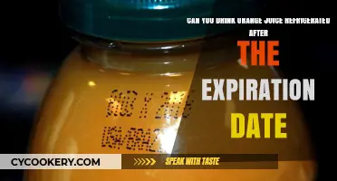 Is Refrigerated Orange Juice Safe After Expiration Date?